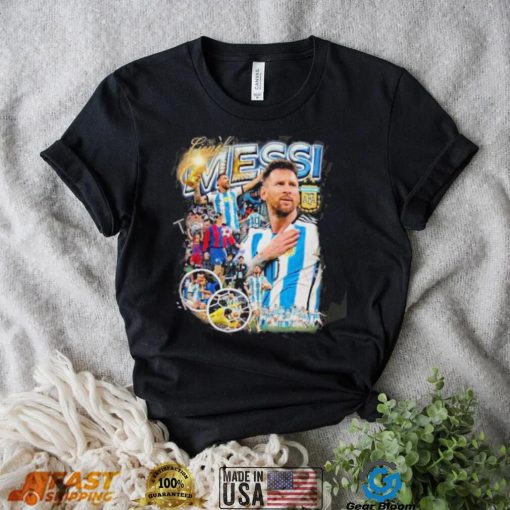 joe thomlinson wearing lionel messi t shirt shirt
