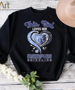 This Girl Loves Her Heart Memphis Grizzlies Shirt