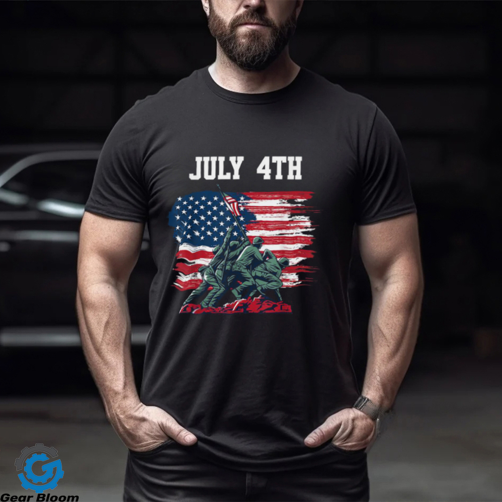 4th Of July Men USA American Flag Boys Independence Day T Shirt