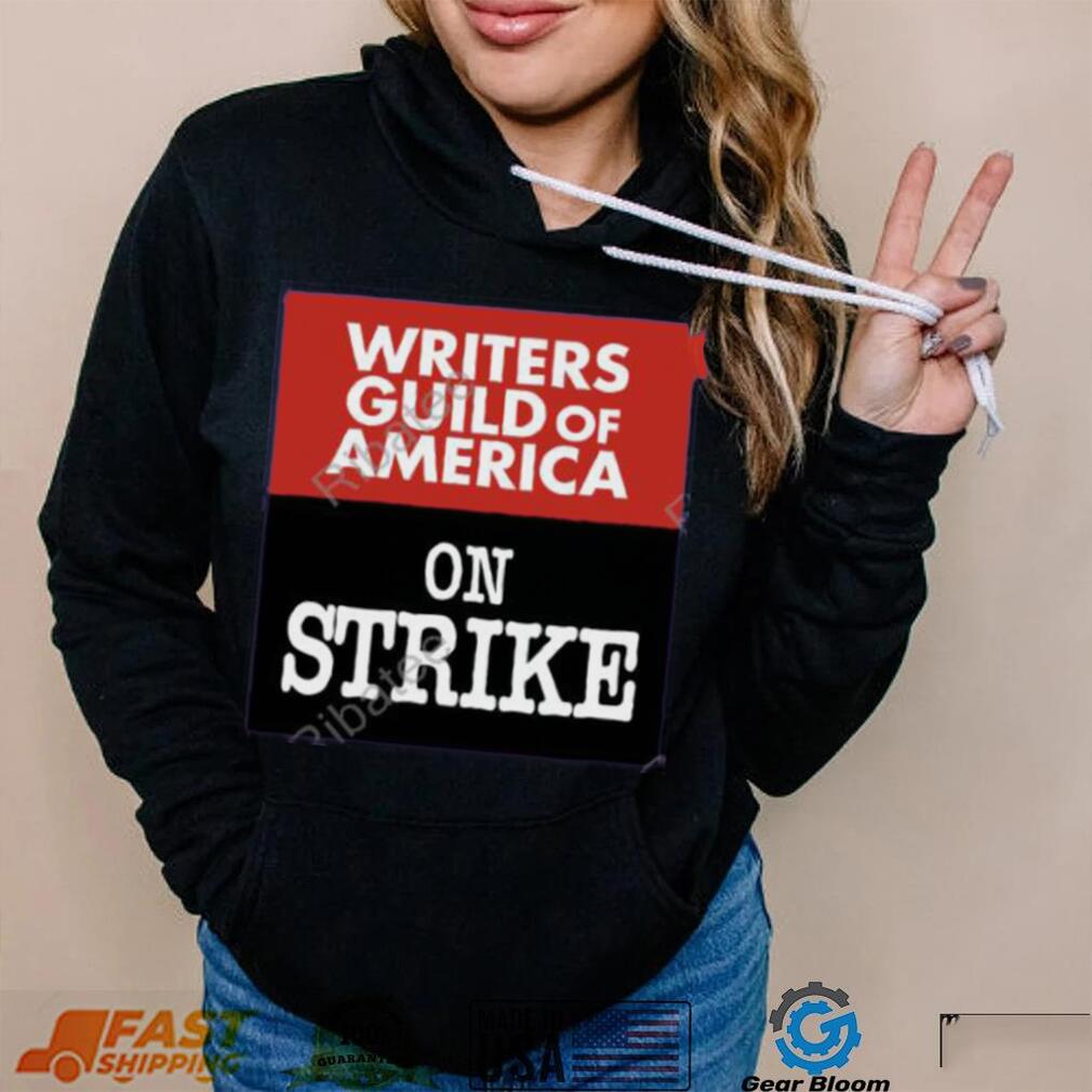 Adam Conover Writers Guild Of America On Strike Shirt