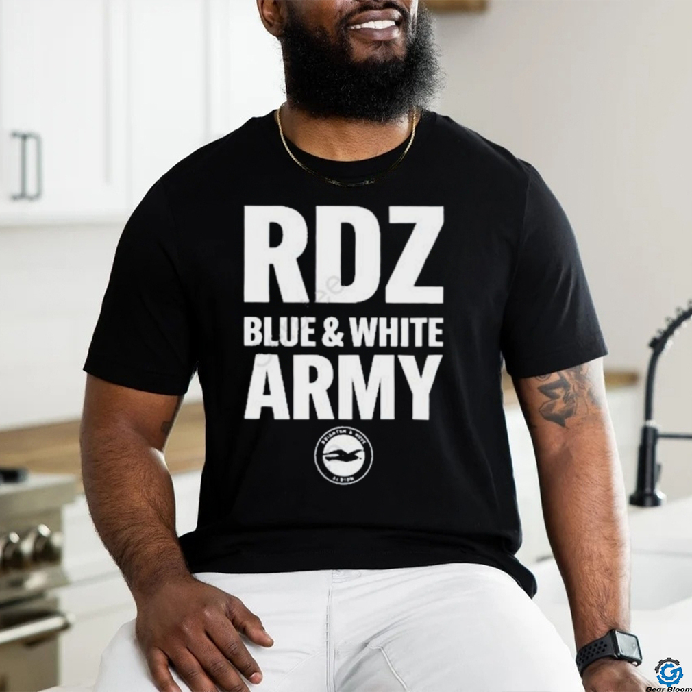 Brighton & Hove Albion Rdz Blue White Army Shirt