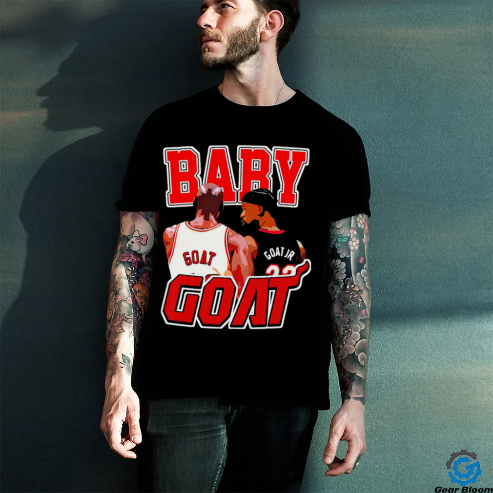 Chicago Bulls Michael Jordan Goat and Miami Heat Jimmy Butler Goat Jr Baby Goat shirt