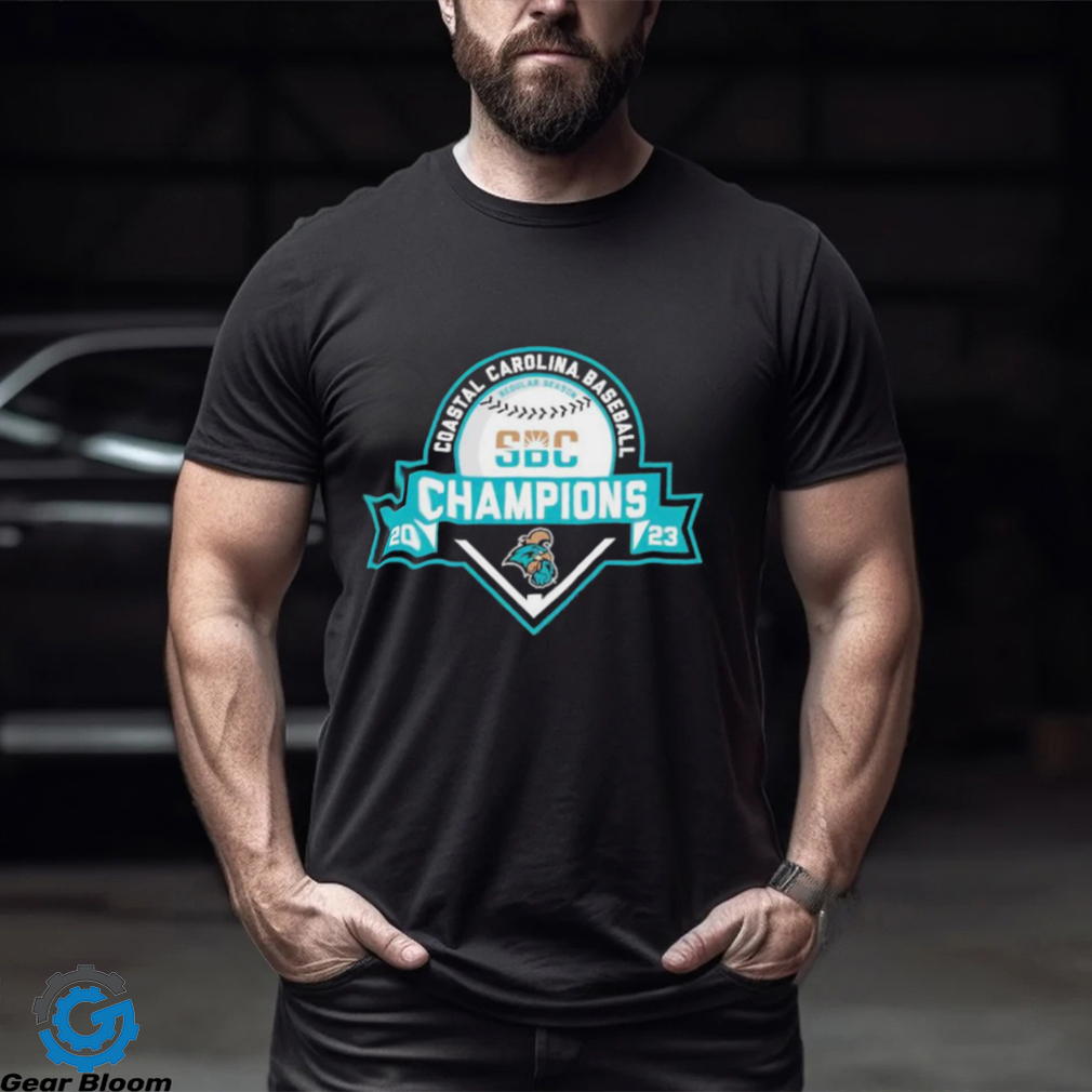 Coastal Carolina Chanticleers 2023 Sun Belt Baseball Regular Season Champions Shirt