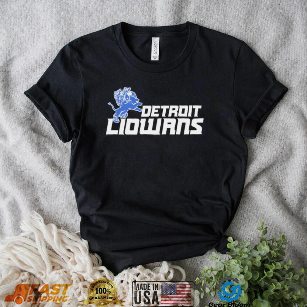 Detroit Lions Detroit Liowans logo shirt