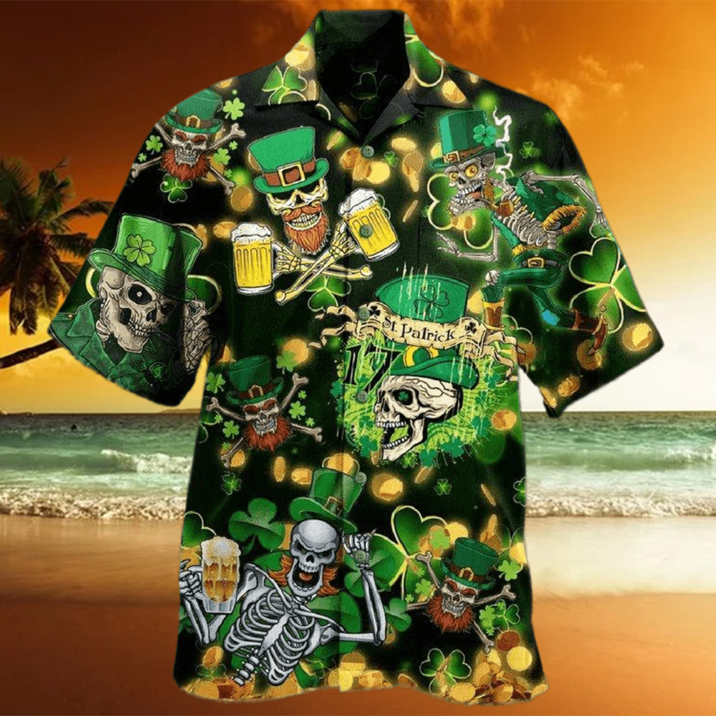 st patrick day hawaiian shirt