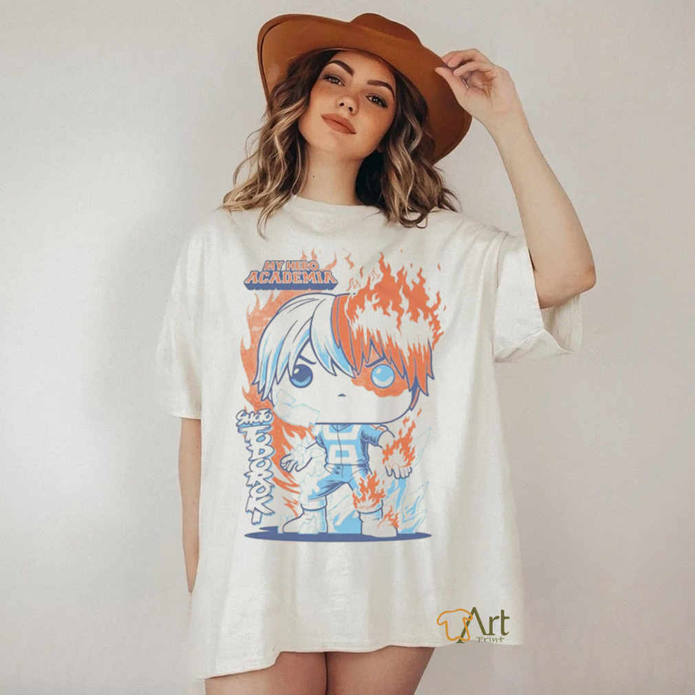 My Hero Academia Todoroki Adult Boxed Pop shirt