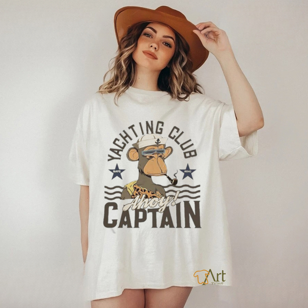 Official yachting Club Bayc 8942 Ahoy Captain Shirt