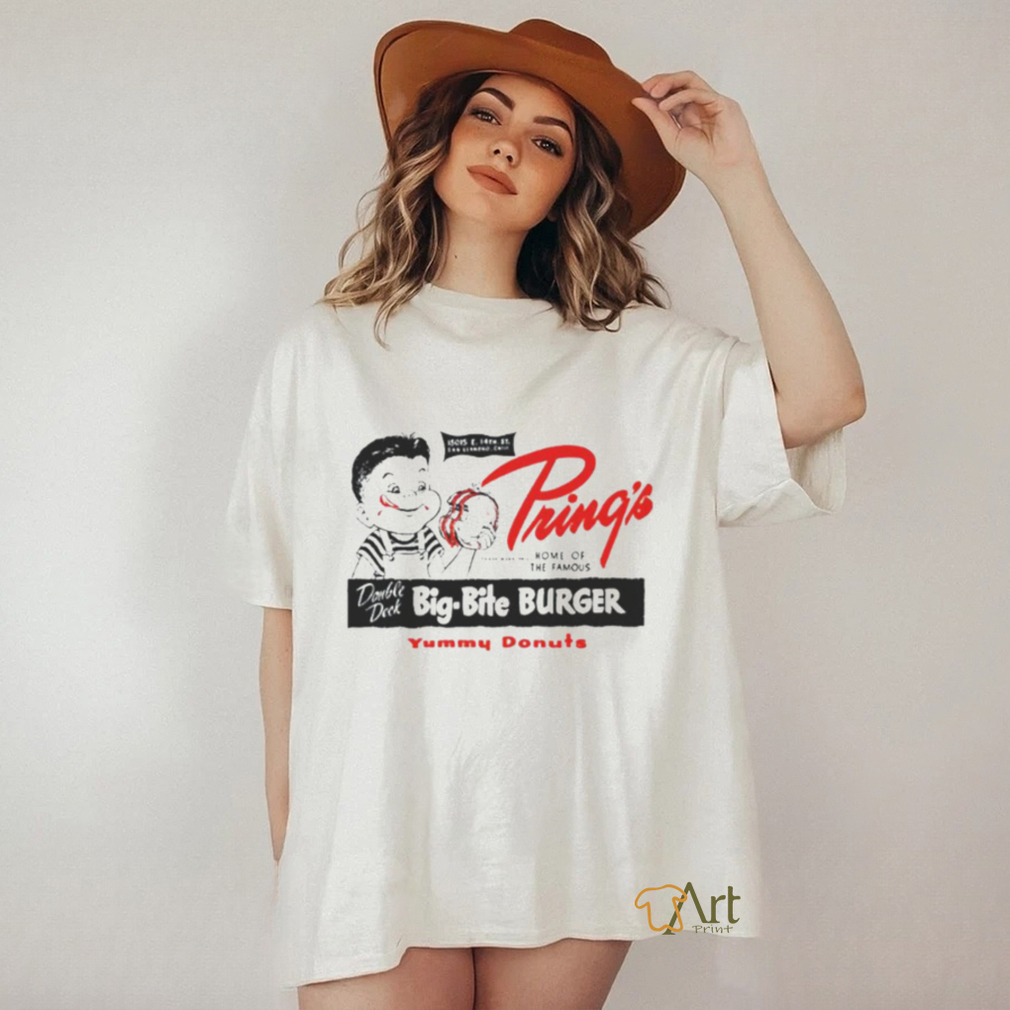 Pring’s Big Bite Burger Packaging shirt