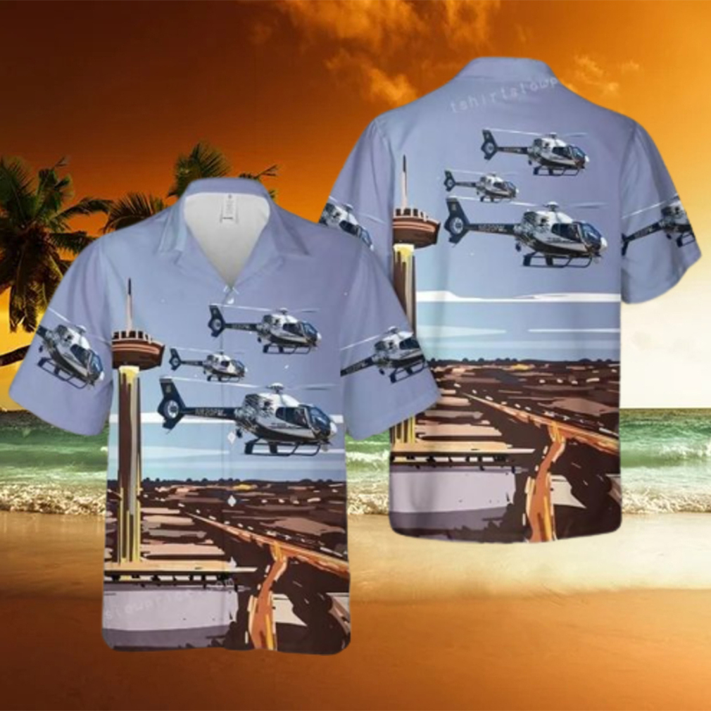 San Antonio Police Department Helicopter Hawaiian Shirt Cheap