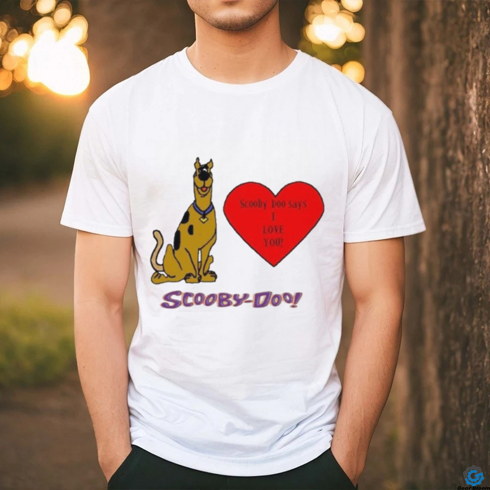 Scooby Doo Heart I Love You Shirt