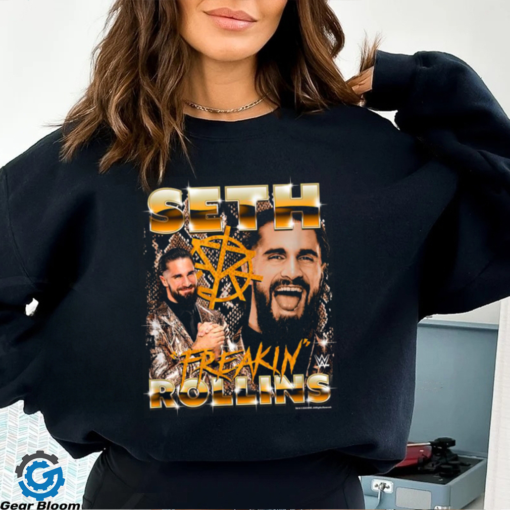 WWE Seth Freakin Rollins Shiny Golden Portrait T Shirt