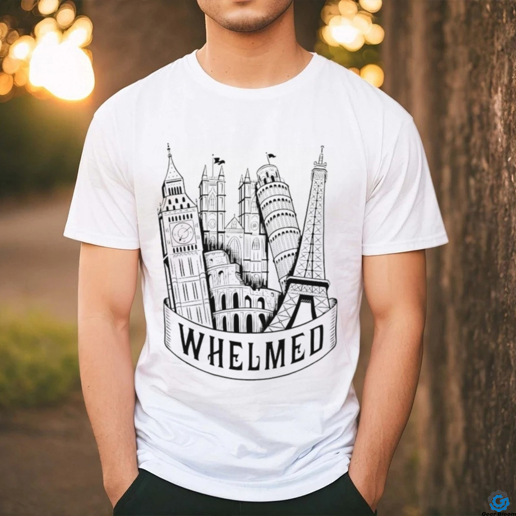 Whelmed Wonders of the World logo shirt