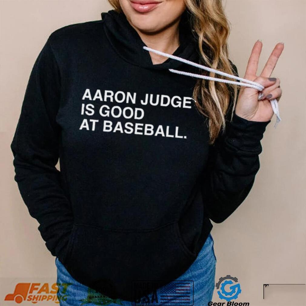 AARON JUDGE IS GOOD AT BASEBALL.