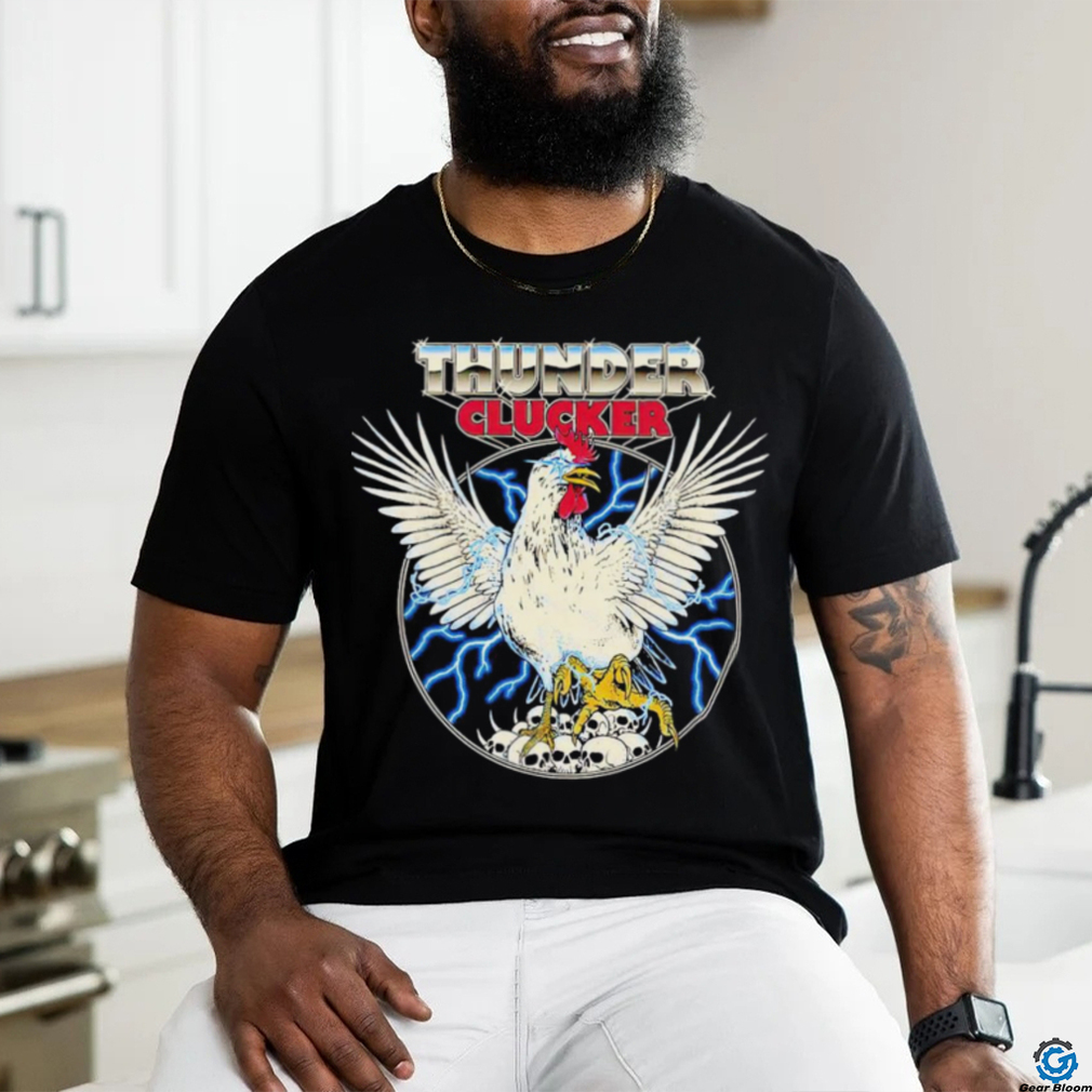 Chicken Thunder Clucker logo shirt