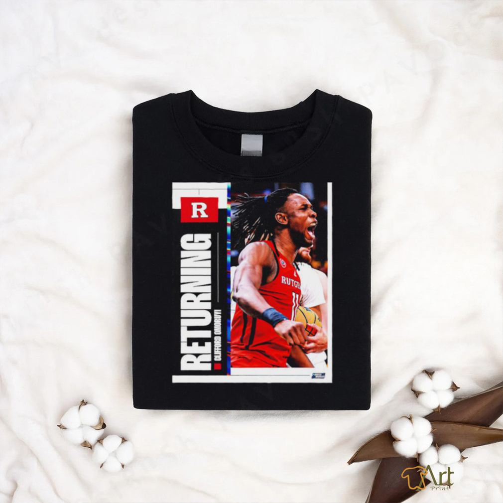 Cliff Omoruyi Rutgers Scarlet Knights returning poster 2023 shirt