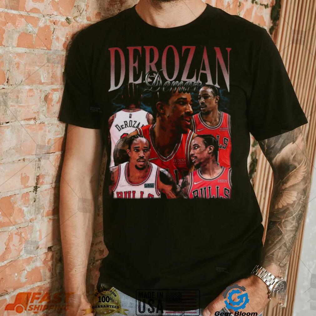 DeMar DeRozan Vintage Washed Shirt Shooting guard   Small forward Homage Graphic Unisex T Shirt