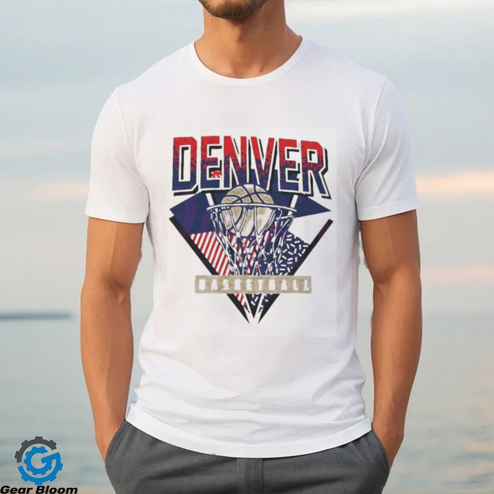 Design denver basketball 90s denver nuggets shirt