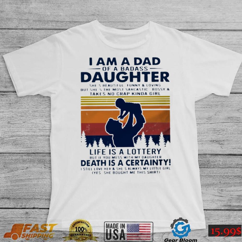 I Am A Dad Of Abadass Daughter Father’s Day Crewneck Sweatshirt