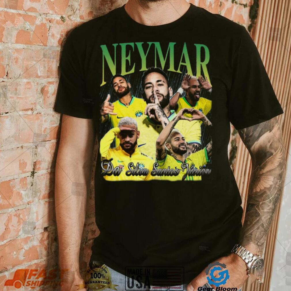 Neymar Vintage Washed T Shirt Football Player Fan Homage Unisex T Shirt