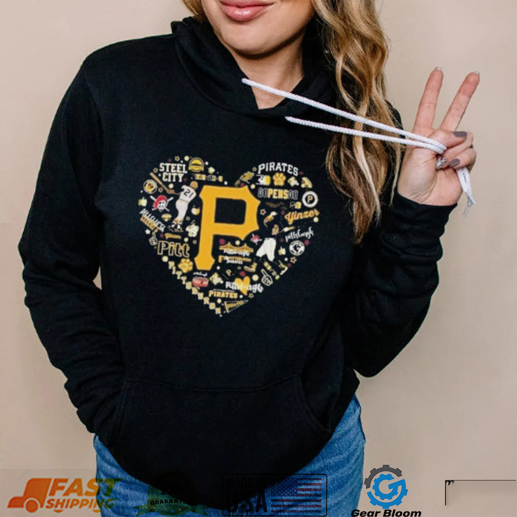 Official pittsburgh Pirates Icons Heart Shirt