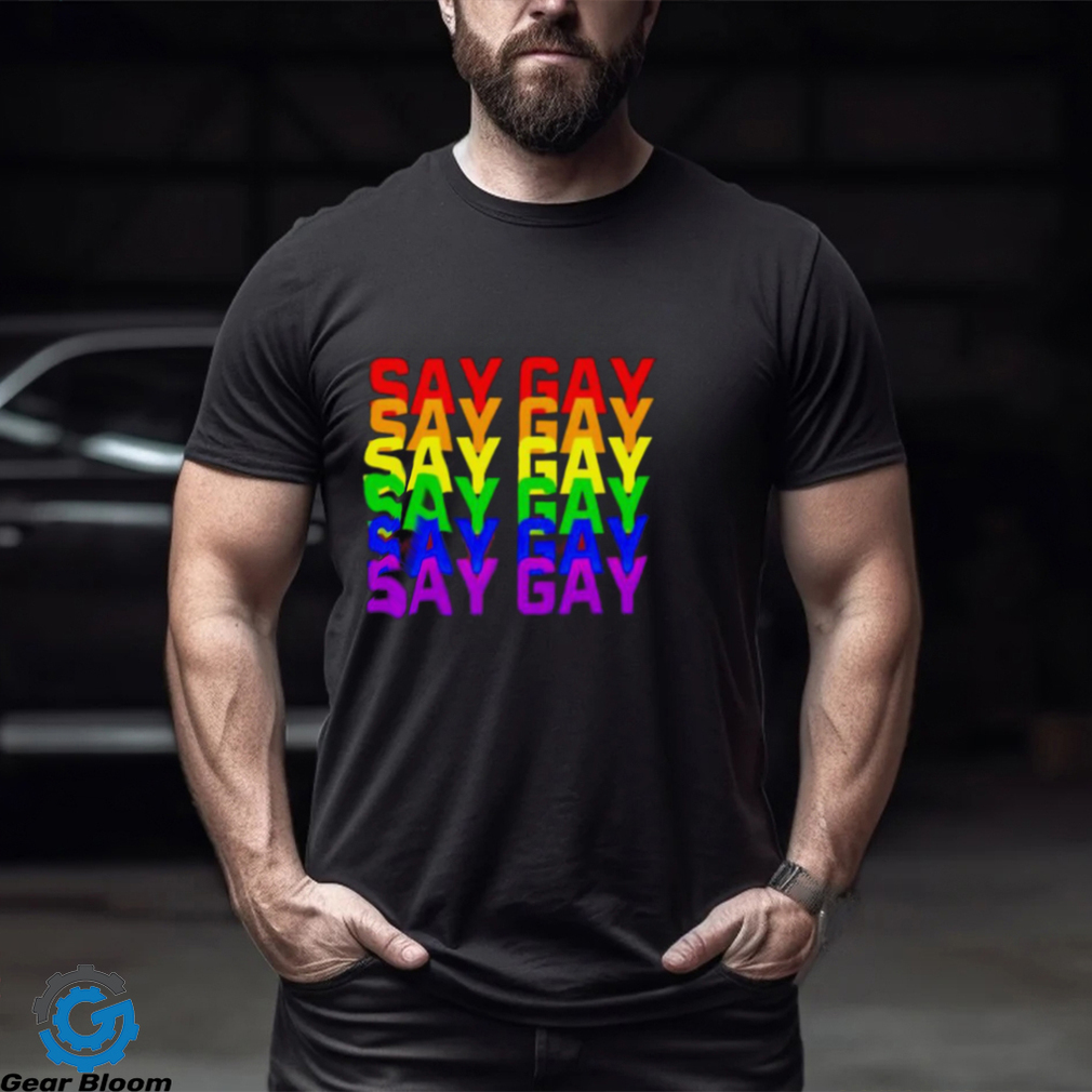 Elisetee: Say gay pride Shirt