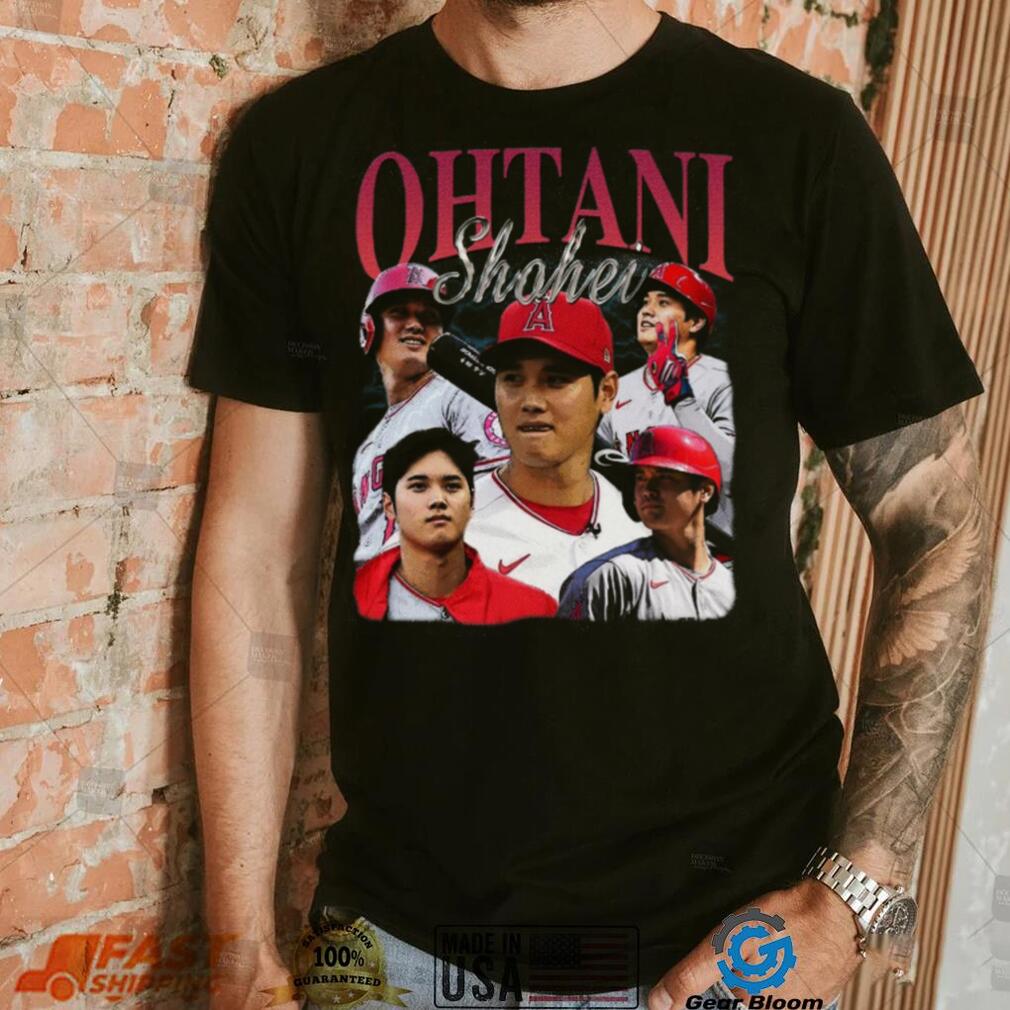 Shohei Ohtani Vintage Washed Shirt Pitcher Designated Hitter Outfielder Homage Graphic Unisex T Shirt