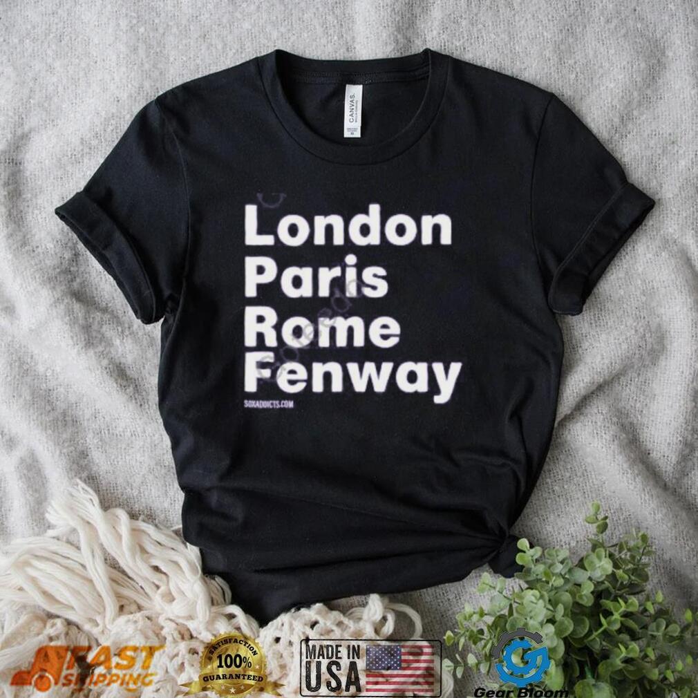 Sox Addict London Paris Rome Fenway Hoodie shirt