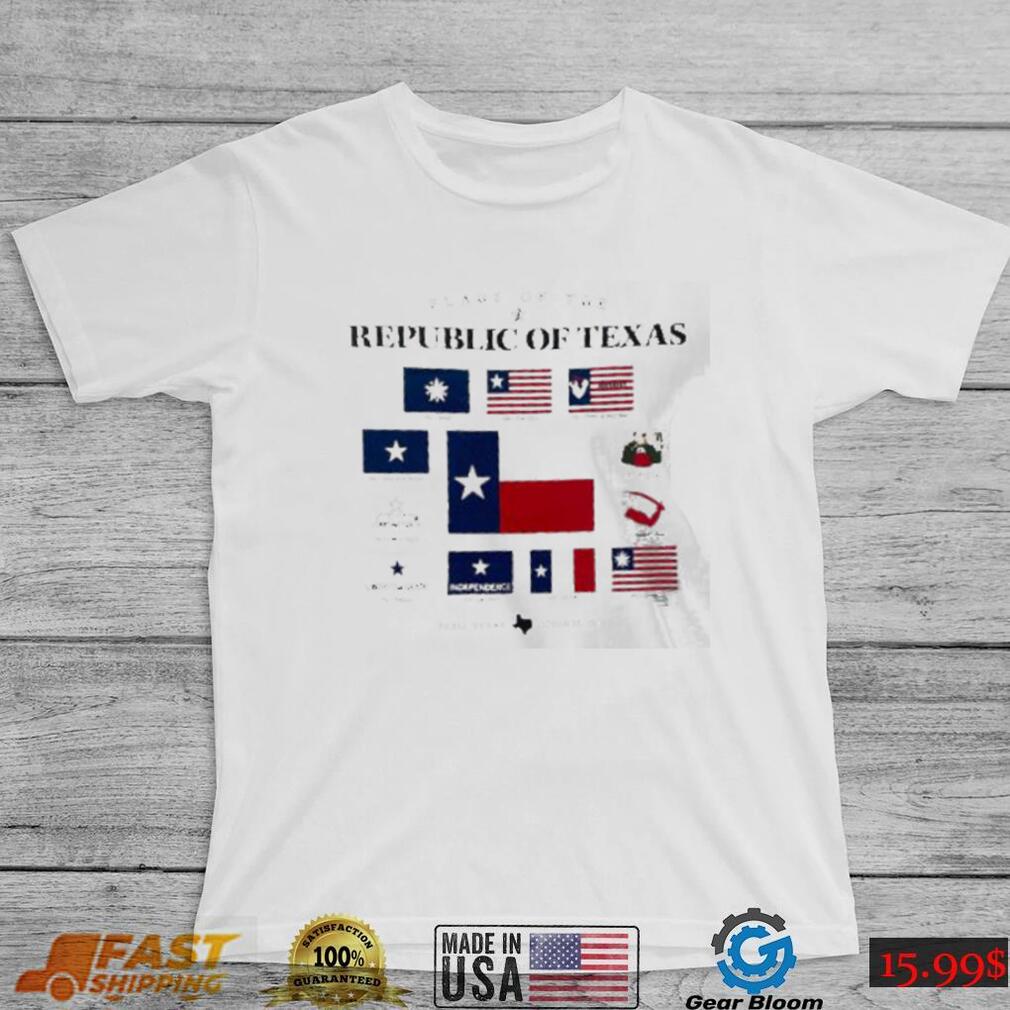 flags of the republic pocket of texas shirt Unisex