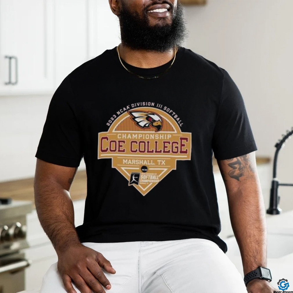 Coe College Kohawks 2023 Ncaa Division Iii Softball Championship Shirt