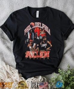 Allen Iverson Philadelphia 76ers Mitchell & Ness Hardwood Classics Bling Concert Player T Shirt