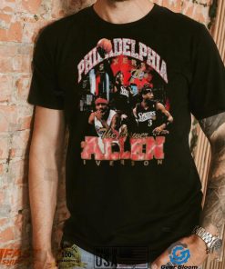 Allen Iverson Philadelphia 76ers Mitchell & Ness Hardwood Classics Bling Concert Player T Shirt