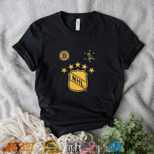 Boston Bruins OVO x NHL Black T Shirt