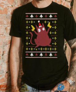 Christmas Cat Holding Gun T shirt