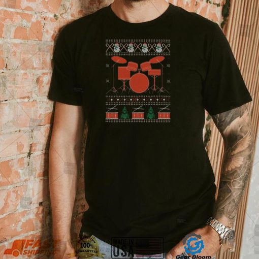 Drummer Ugly Christmas Shirt Funny Holiday Shirt