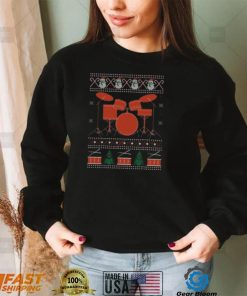 Drummer Ugly Christmas Shirt Funny Holiday Shirt