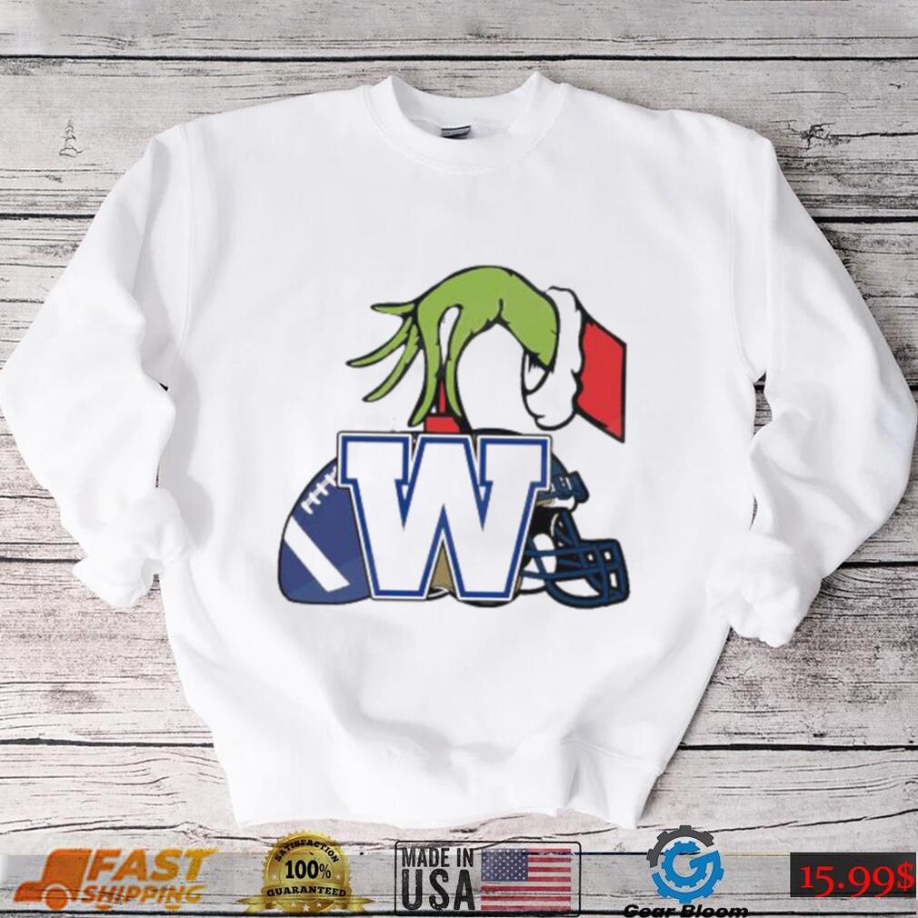 Grinch Hand New Release Winnipeg Blue Bombers Canadian Football League Shirt Grinch Hand New Release Winnipeg Blue Bombers Canadian Football League Shirt