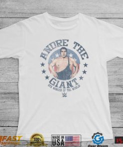 Mad Engine White Andre the Giant Eighth Wonder Of The World Graphic T Shirt