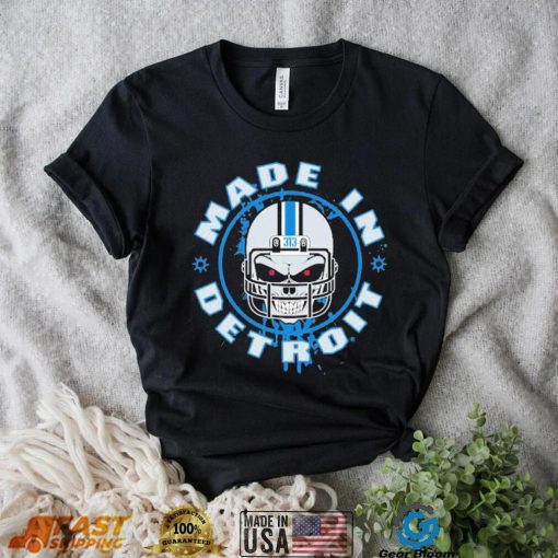 Made In Detroit Helmet Skull 313 T Shirt