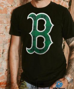 Men's Boston Red Sox Fanatics Branded Black Emerald Plaid Personalized Name & Number T Shirt