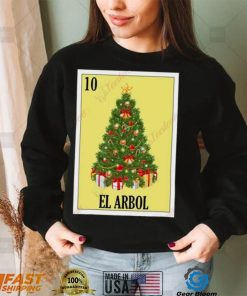 Mexican Lottery Christmas Navidad Gifts El Arbol T Shirt