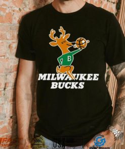 Milwaukee Bucks Mitchell & Ness Unisex Hardwood Classics MVP Throwback Logo T Shirt