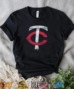 Minnesota Twins Fanatics Branded Weathered Official Logo Tri Blend T Shirt