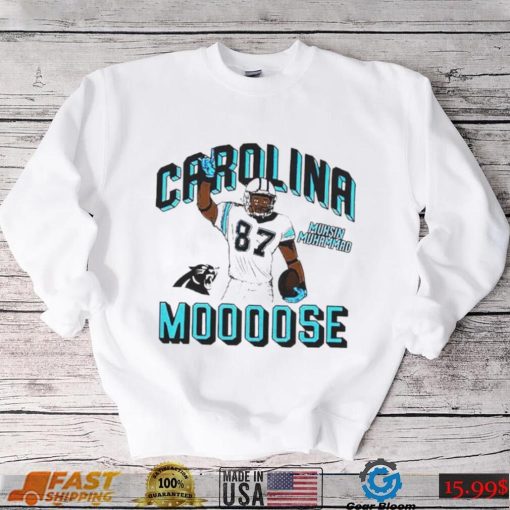 Muhsin Muhammad Carolina Panthers Carolina moooose cartoon shirt