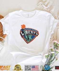 New York Liberty Fanatics Branded Heathered Gray Primary Logo Plus Size Shirt