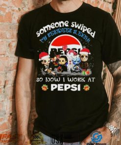 Official baby horror santa someone swiped my reindeer sleigh so now I work at pepsi christmas shirt