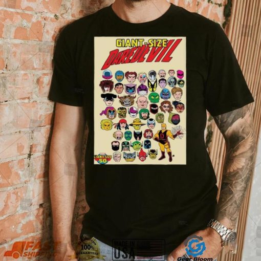 Official giant Size Daredevil Iconic Marvel Rogues Galleries In New Deadly Foes Variant shirt