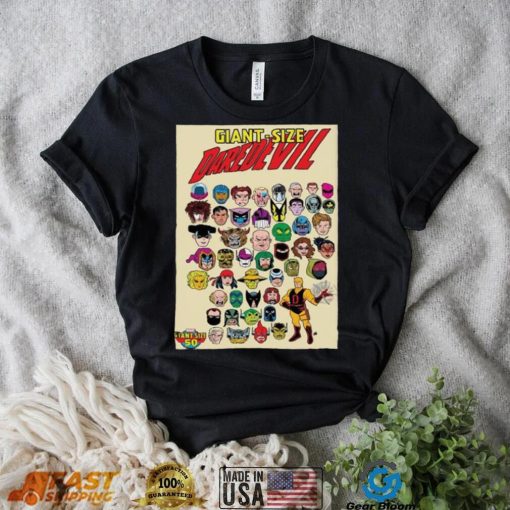 Official giant Size Daredevil Iconic Marvel Rogues Galleries In New Deadly Foes Variant shirt