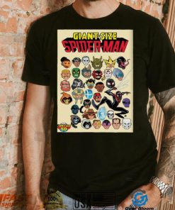 Official giant size spider man iconic Marvel rogues galleries in deadly foes variant shirt