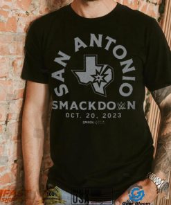 Sportiqe Black SmackDown x San Antonio Spurs Tri Blend T Shirt