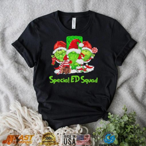 Three the Santa Grinch Gnomes Special ED Squad Merry Christmas shirt